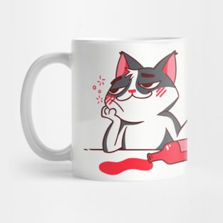 Wine Cat Mug